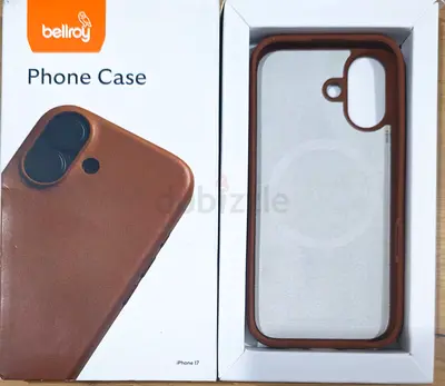 Bellroy Phone Case, Slim Leather Cover, Compatible with iPhone 17 - Rust
Slim leather phone case for