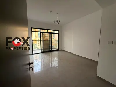 An excellent opportunity in Al Bustan | 1-bedroom + living room unit (first occupant) with built-in wardrobes and free parking.