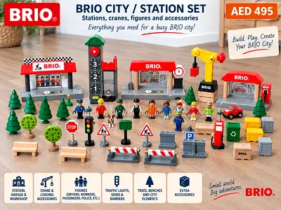 Large BRIO City, Station & Accessories Collection