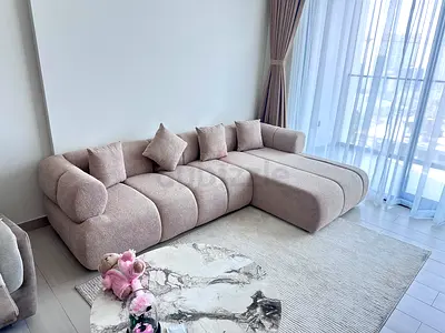 Brand new L shape sofa available in beige color new designs