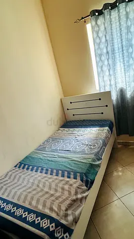 Bed with mattress