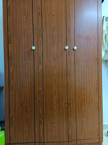 Wooden 4-Door Wardrobe / Armoire in Good Condition