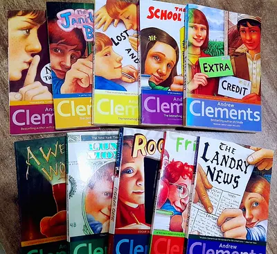 Collection of Andrew Clements Children's Fiction 10 Books