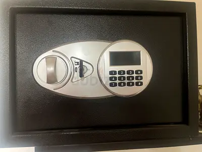 Small electronic home/office safe with digital keypad and key override- digital home security safe