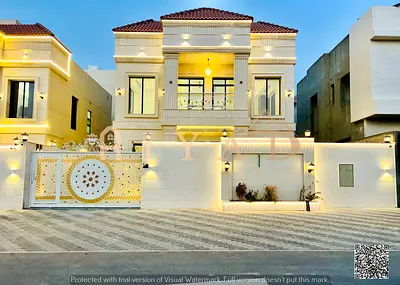 Brand New Villa for Rent in Al Helio 1 | 5 Master Bedrooms | 2 Majlis | 2 Halls | Spacious Yard | Rooftop | Central AC | AED 120K | 4 Payments