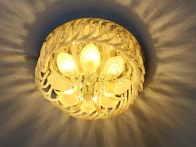 Ceiling flush mount decorative chandelier light - working condition
