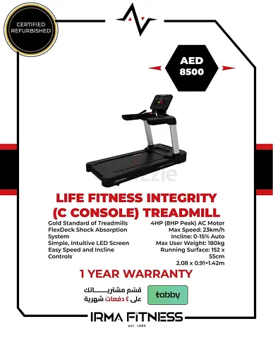 Life Fitness Integrity C | Refurbished Commercial Treadmill