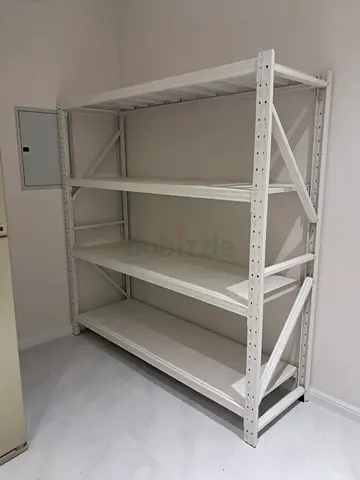 Storage rack white color shelf wearhouse Shelving Racking supermarkets shelves Mezzanine floor racks
