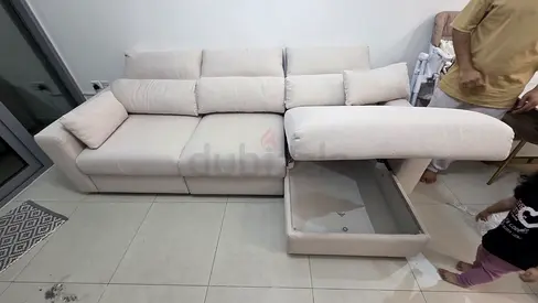 Top Quality ikea Eskilstuna L shape sofa bed with storage