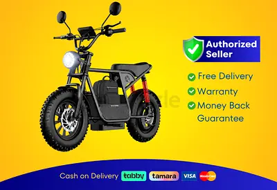 Wind Horse Electric Bike 750W 50KM Range 32KM Speed, D1 | New |  Warranty | FREE  Delivery