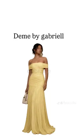 فستان DEME by Gabriella أصفر – مقاس Small