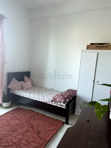 Solid Single Bed with Clean Mattress