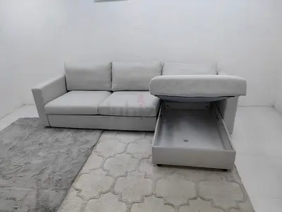 Same like new condition Ikea vimle lshape sofacumbed under storage