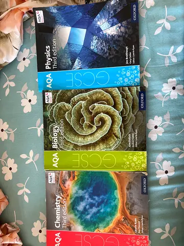 Set of AQA GCSE Science Textbooks (Physics, Biology, Chemistry) - Third Edition