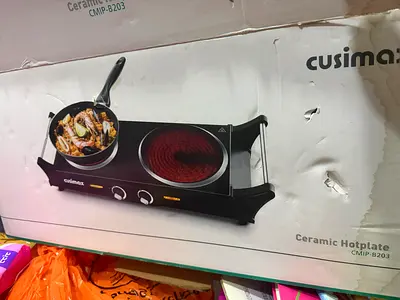 Cusimax Ceramic Double Hotplate - Portable Electric Cooktop (CMIP-B203)