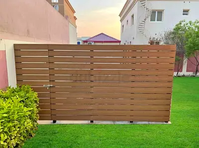 Wooden Slatted Privacy Fence Panel - Good Condition