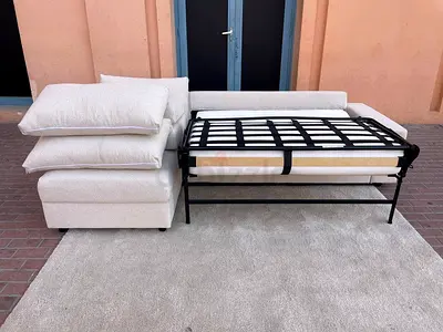 Ikea vimle L shape sofa bed with mattress