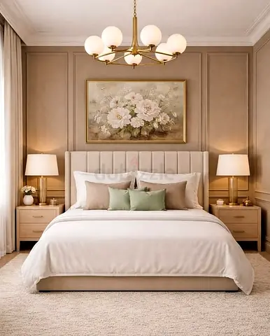 Brand New High Quality Cotton fabric king Bed Available