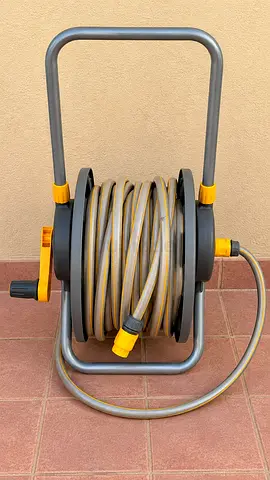 Garden Hose Reel with 3m Hose - Used, Good Working Condition, not cracked!!!