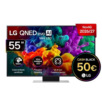 LG 55 inch Smart QNED Mini LED TV - 4K, 55QNED87R