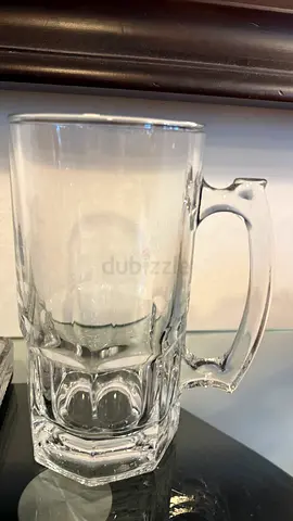 Clear Glass Beer Mug / Pint Mug - Single
