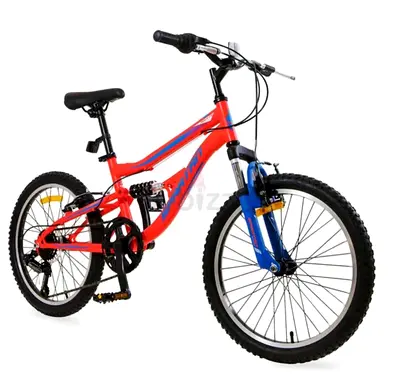 Children's 20" Full-Suspension Mountain Bike - Red/Blue