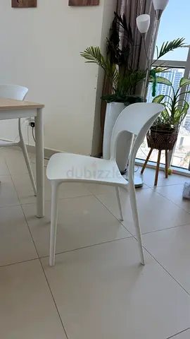 White Modern Dining set -