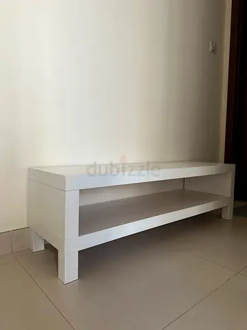 White ikea tv bench