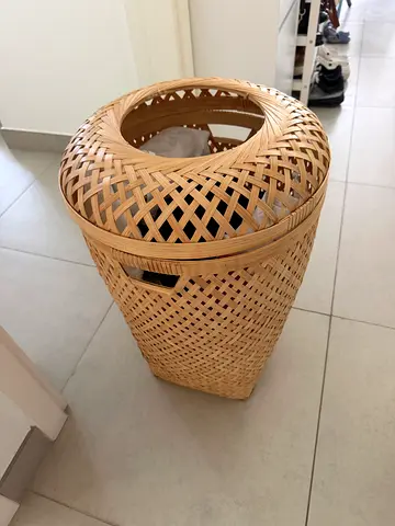 IKEA bamboo laundry basket SALUDING