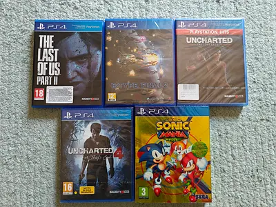5 PS4 Games — The Last of Us Part II, Uncharted 4 and Lost Legacy, R-Type Final 2, Sonic Mania Plus