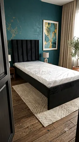 Stylish new single bed with mattress available