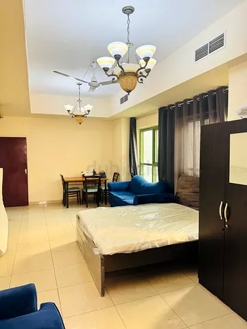 Fully furnished hall room with balcony for rent in Al nahda sharjah. Couples/ Families .Indians only