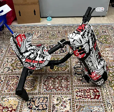 Used Drift Trike/Drift Kart with Graphic Decals - Good Condition