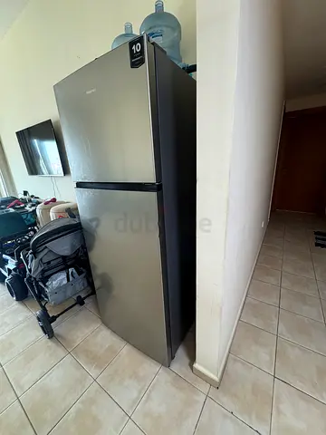 Used stainless steel fridge-freezer, good working condition