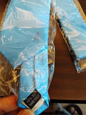 Light Blue Handmade Silk Tie