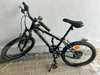 Used Rockrider Kids/Teen Mountain Bike - 20 inch, Black, Good Condition