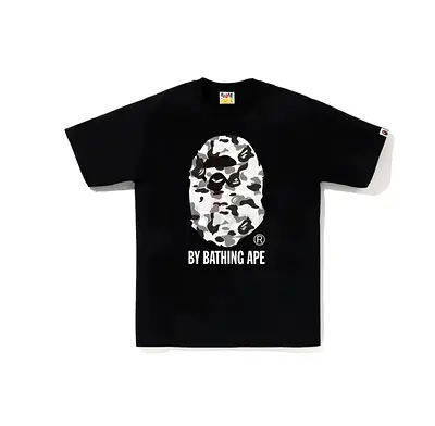 BAPE By Bathing Ape Camo Ape Head Black T-Shirt - all sizes available