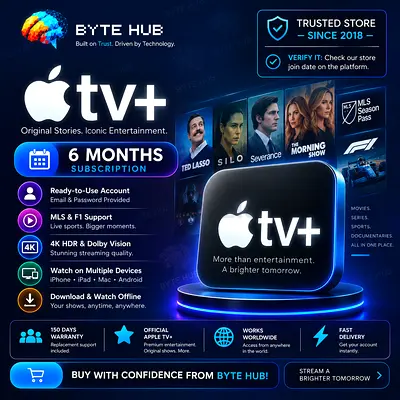 🍎 Apple TV+ – 6 Months | Account Delivery