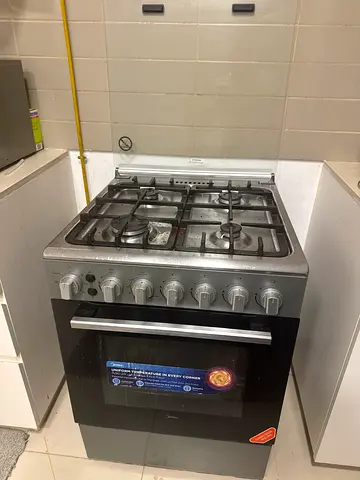 Used 4-Burner Gas Cooker with Oven - Stainless Steel