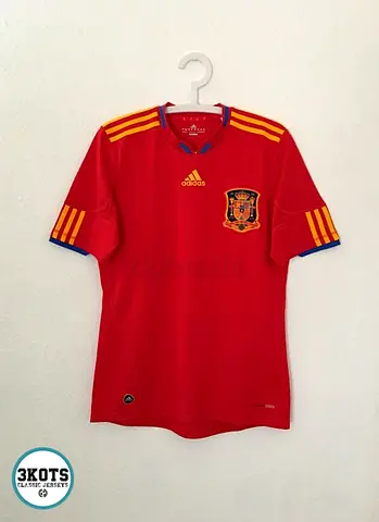 Adidas Spain National Team Red Football Jersey - Size M