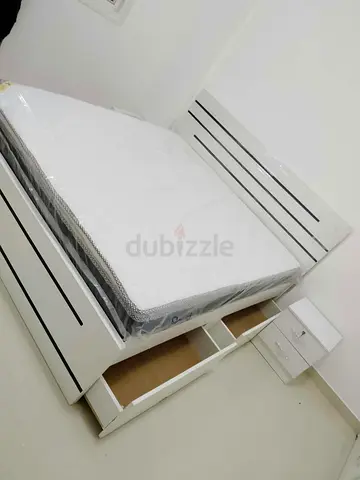 180×200 cm New King size Storage bed Frame with Mattress