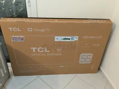 TCL QD Mini Led 55 Inch Google TV with wallstand tools