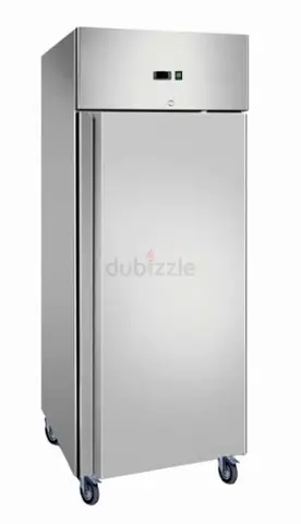 Stainless Steel Commercial Upright Refrigerator - Single Door, Good Condition
