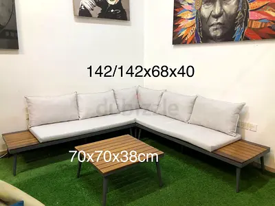 Otath 6-seater Fabric Outdoor lounge set with coffee table