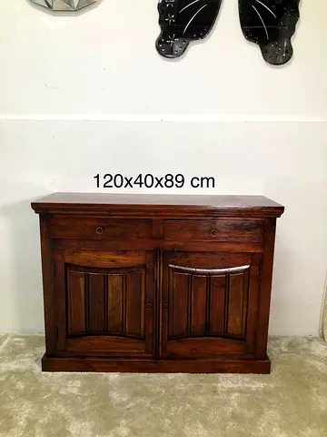 solid wood sideboard (120x40x89 cm)
