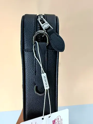 Coach black leather crossbody bag - new with tags