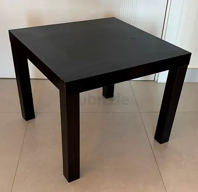 Pair of IKEA Black/Brown Side Tables – AED 80