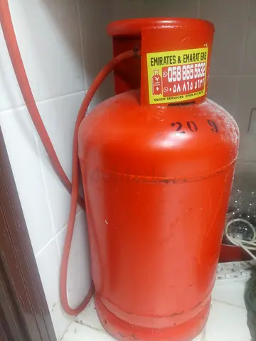 Used LPG Gas Cylinder (Domestic) - Good Working Condition+ regulator+ 2 burner stove