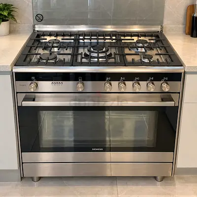 Siemens 90cm Stainless Steel Gas Range with electric Oven
