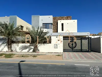 Villa for Rent in Al Rawda 1 | Directly on Al Tallah St | 5,000 Sq Ft | 5 Master Bedrooms | Large Yard | Covered Parking | AED 130K | 4 Payments